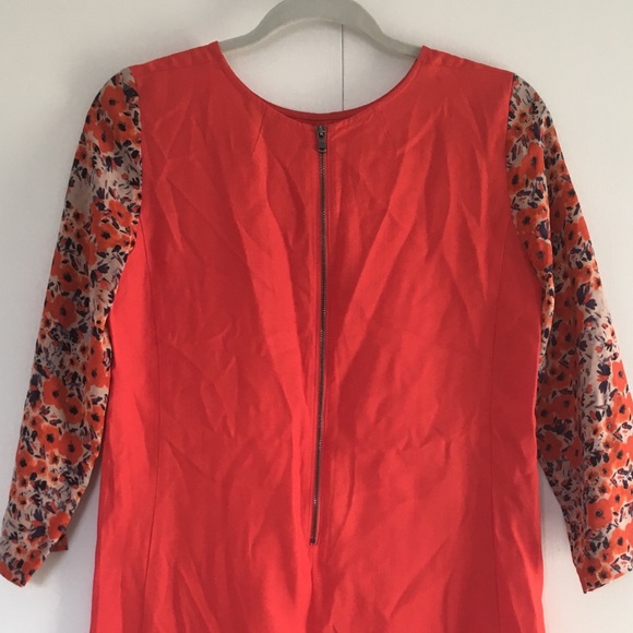SOLD Club Monaco Orange Shift Dress - Picture 4 of 7